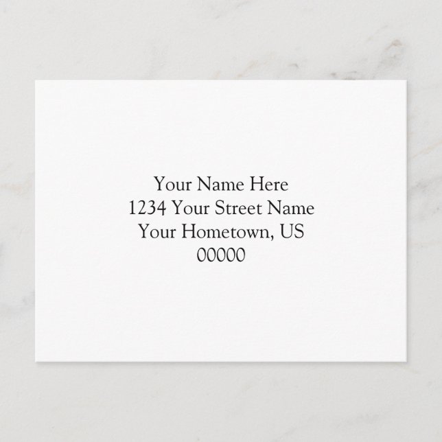 Tarjeta postal RSVP de impresión Leopard (Anverso)