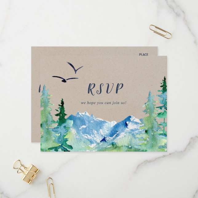 Tarjeta postal RSVP de Kraft Rocky Mountain (Anverso/Reverso In Situ)