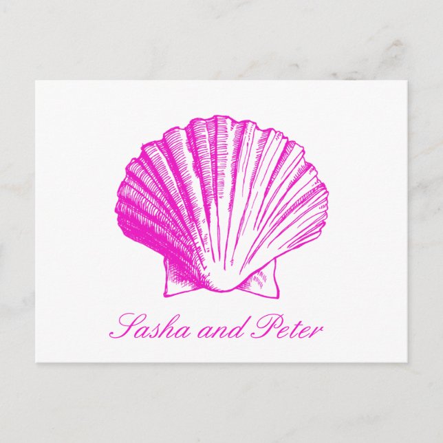 Tarjeta postal RSVP de la boda de la marisma de la (Anverso)