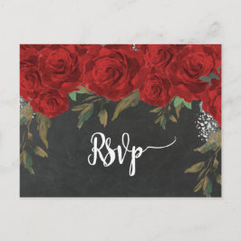 tarjeta postal rsvp de la boda de los florines de 