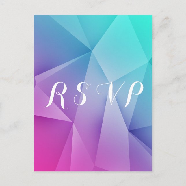 Tarjeta postal RSVP de la boda de los tonos de las (Anverso)