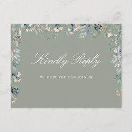 Tarjeta postal RSVP de la Canción Verde de Sabor F