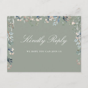 Tarjeta postal RSVP de la Canción Verde de Sabor F