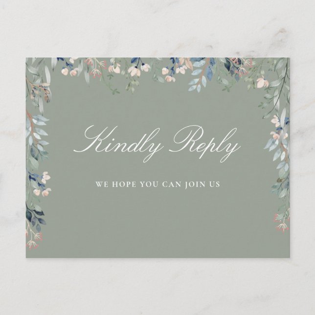 Tarjeta postal RSVP de la Canción Verde de Sabor F (Anverso)