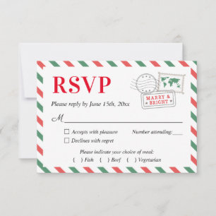 Tarjeta postal RSVP de la fiesta de boda de viaje