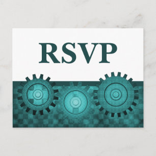 Tarjeta postal RSVP de los engranajes de vapor, Ve