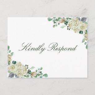 Tarjeta postal RSVP de Megan Simple Boda