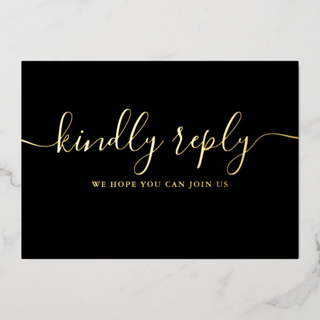 Tarjeta postal RSVP de solicitud de canción de gui (Anverso)