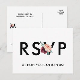 Tarjeta postal RSVP de solicitud de canción de mar