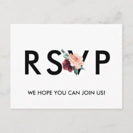 Tarjeta postal RSVP de solicitud de canción de mar