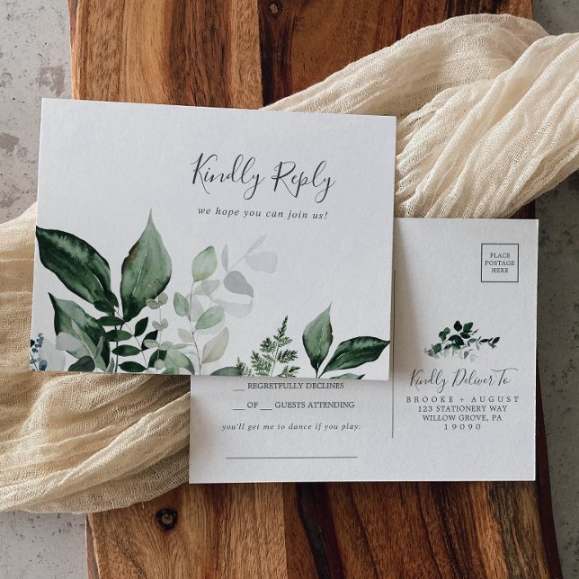 Tarjeta postal RSVP de solicitud de canción de ver (Subido por el creador)