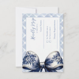 Tarjeta postal RSVP inspirada en la Croquette Azul