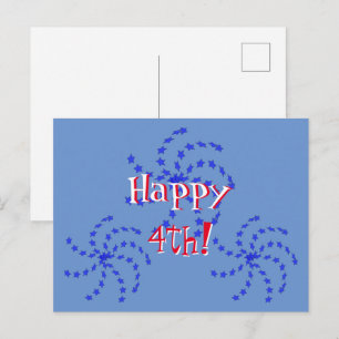 Tarjeta postal - Rueda de fuegos artificiales
