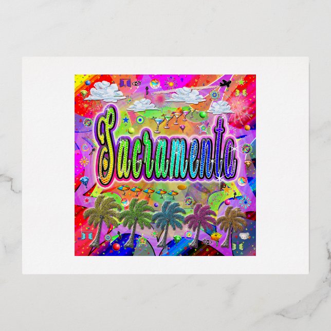 Tarjeta postal Sacramento Vista Express (Anverso)