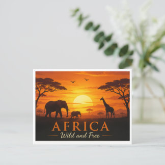 Tarjeta postal safari
