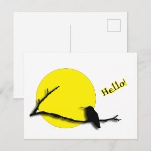 Tarjeta postal - Saludos de colibrí