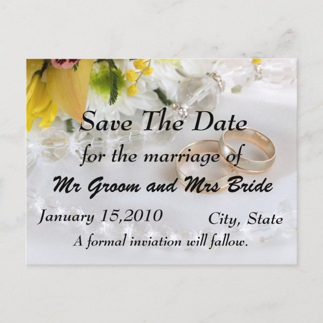 Tarjeta postal Salva el Día (Anverso)