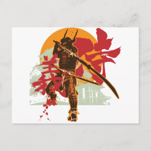 Tarjeta postal Samurai6