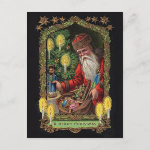 Tarjeta postal Santa Express Orient