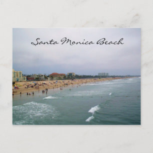 Tarjeta postal SANTA MONICA BEACH
