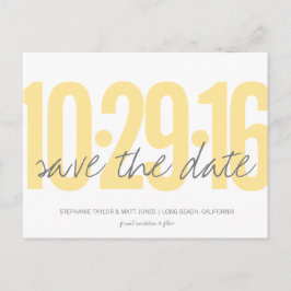 Tarjeta Postal Save The Date, Fecha Grande
