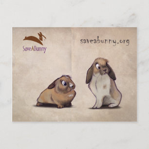 Tarjeta postal SaveABunny
