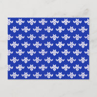 Tarjeta postal SCANDIA BLUE KNIT / Horizontal