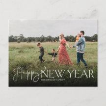 Tarjeta postal Script and Sans Flat New Yens