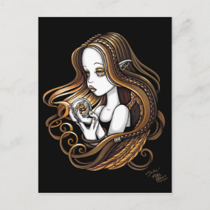 Tarjeta postal "Seika" Amber Rosa Crystal Ball Ang