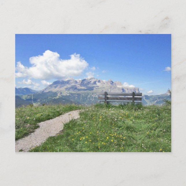 Tarjeta postal Sella Massif Corvara Italia Alta Ba (Anverso)