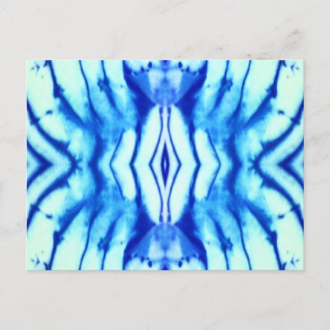 Tarjeta postal Shibori Tie Dye (Anverso)