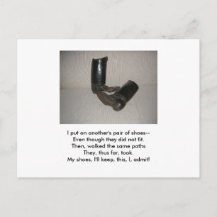 TARJETA POSTAL SHOE