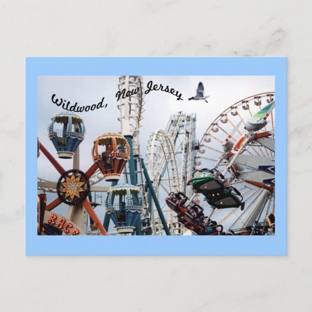 Tarjeta postal Shore Pier-Wildwood (Anverso)