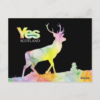 TARJETA POSTAL "SÍ ESCOCIA"