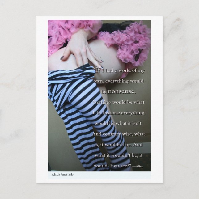 Tarjeta postal "sin sentido" de Alexia Anastasio (Anverso)