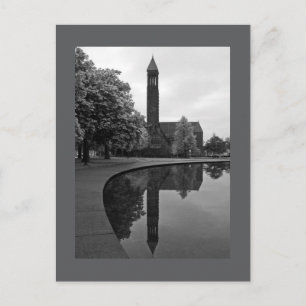 Tarjeta postal Sinfónica Círculo Blanco y Negro de