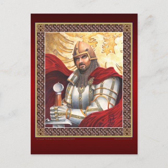 Tarjeta postal Sir Gawain (Anverso)
