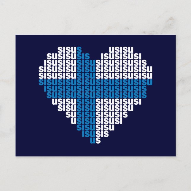 Tarjeta postal Sisu Heart (Anverso)