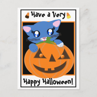 Tarjeta postal Skye PumpKin Toon Kitten