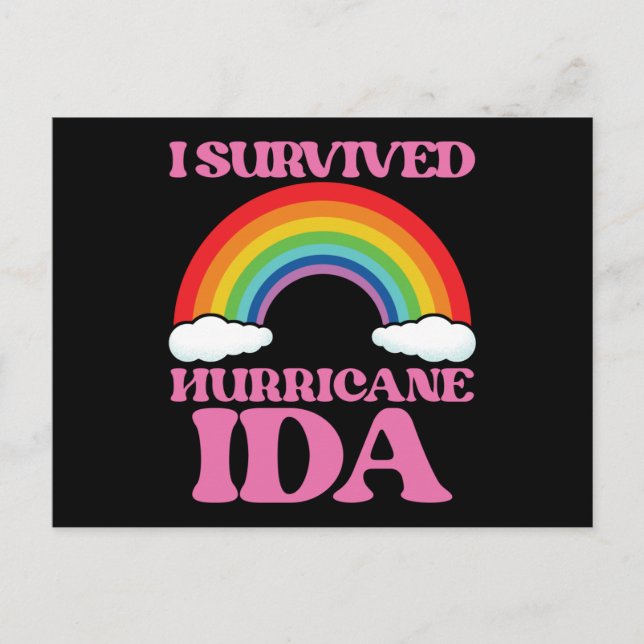 Tarjeta Postal Sobrevívi a la Huracán Ida (Anverso)