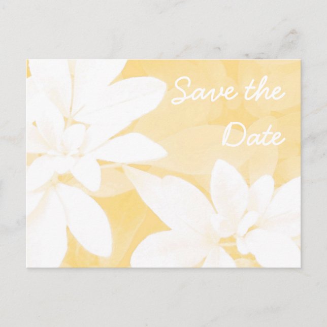 Tarjeta postal Soft Deja Gold "Save the Date" (Anverso)