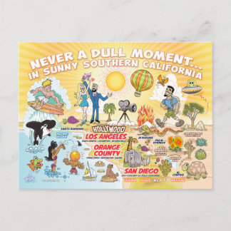 Tarjeta postal soleada del sur de California