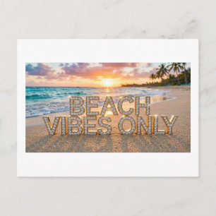 Tarjeta Postal Sólo Vibraciones de Playa