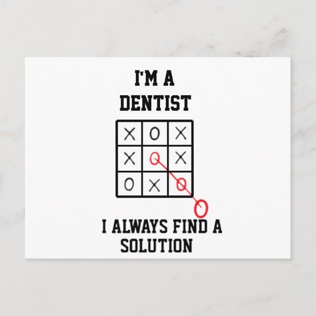 Tarjeta Postal Soy Dentista Siempre Encuentro Una  (Anverso)