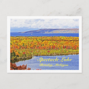 tarjeta postal, Spectacle Lake, Brimley, Michigan