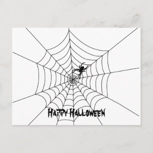 Tarjeta postal Spider Web Halloween