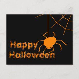Tarjeta postal Spider Web Happy Halloween