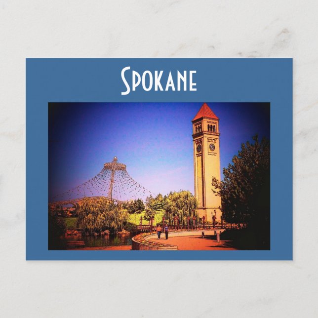 Tarjeta postal Spokane (Park) (Anverso)