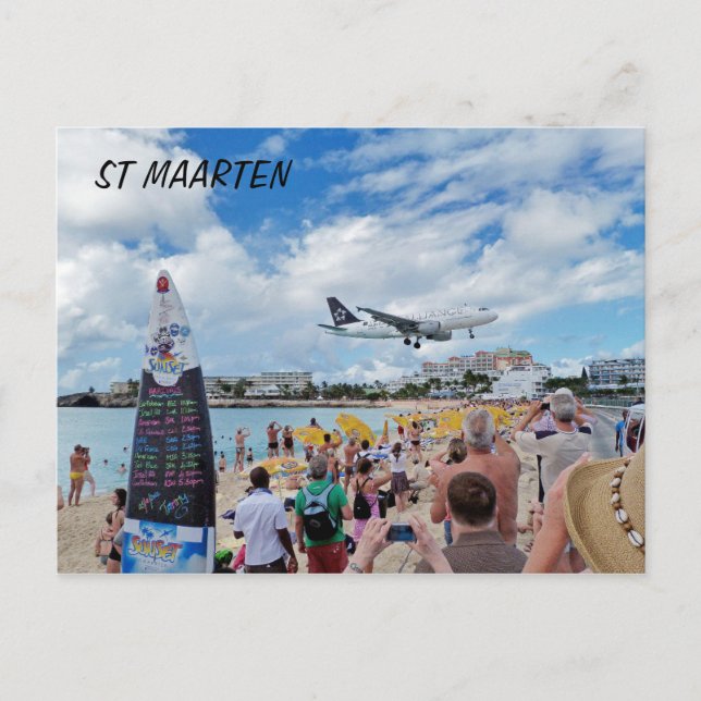 TARJETA POSTAL ST MAARTEN (Anverso)