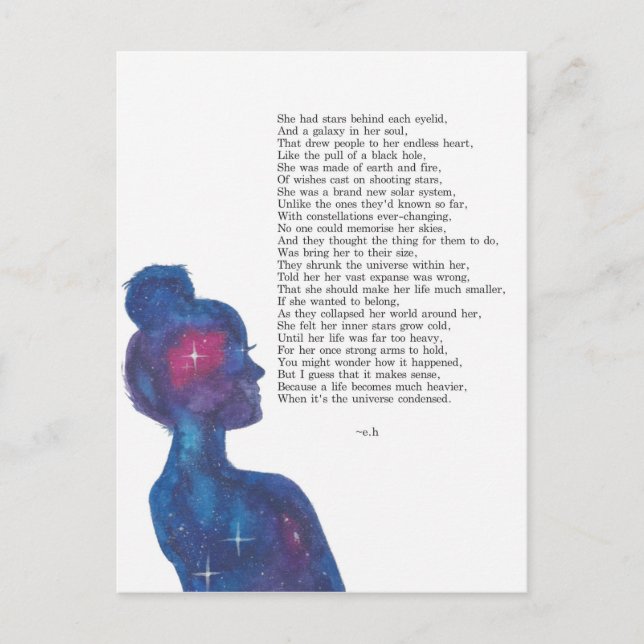 Tarjeta postal Starlight destrozada (Anverso)